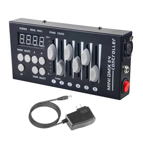 Jindaaudio Dmx Controller 54 Channel Dmx Light Controller for Dj Lights, Small Dmx Controllers Mini Dmx 512 Controller for Led Lights, Dmx512 Lighting Controller Dmx Control Board for Stage Lights Dmx Console