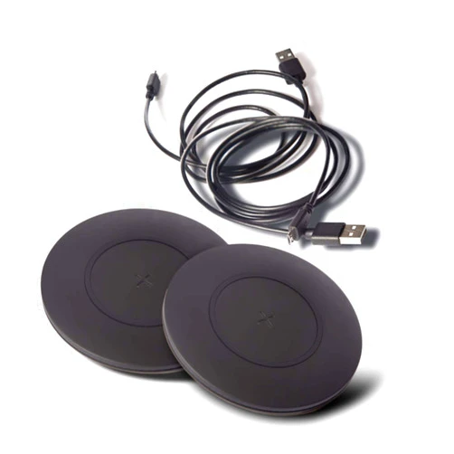 TYLT Shield 2 Pack Wireless Charger Pad | Wireless Charging Station | Qi-Certified 10W Max Universal Fast Wireless Charging Pad Compatible to Apple, Samsung, Wireless Buds, and Other Capable Devices