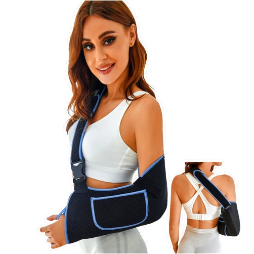 VISKONDA Arm Sling Shoulder Immobilizer - Rotator Cuff Support Brace - Comfortable Medical Sling for Shoulder Injury,Left and Right Arm,Men and Women,for Broken,Dislocated,Fracture,Strain (Medium)