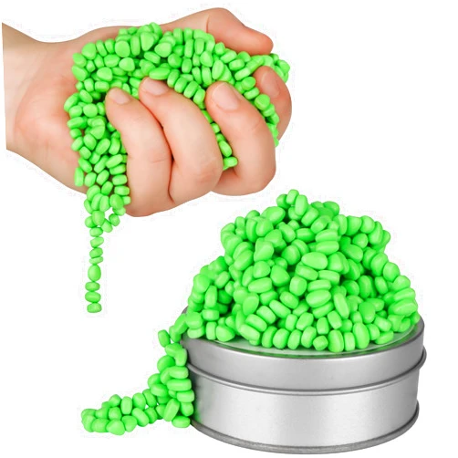 RLRY Magnetic Balls, Crags Ferrite Putty, Over 600 Weak Magnetic Ferrite Stones in a Metal Tin, Fidget Toys for Adults and ADHD Desk Toys for Office (Green)