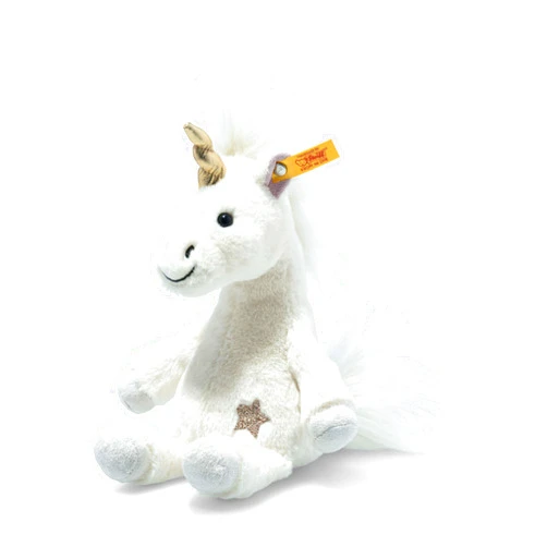Steiff Unica Unicorn Sitting, Premium Unicorn Stuffed Animal, Unicorn Toys, Stuffed Unicorn, Unicorn Plush, Cute Plushies, Plushy Toy for Girls Boys and Kids, Soft Cuddly Friends (White, 8