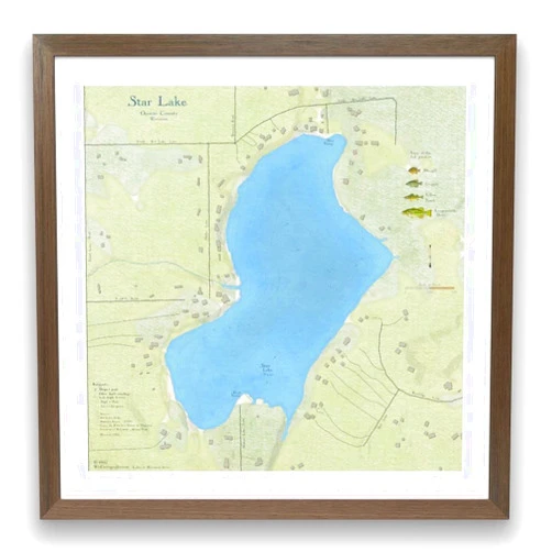 Wiscartography.com Star Lake in Oconto County Wisconsin