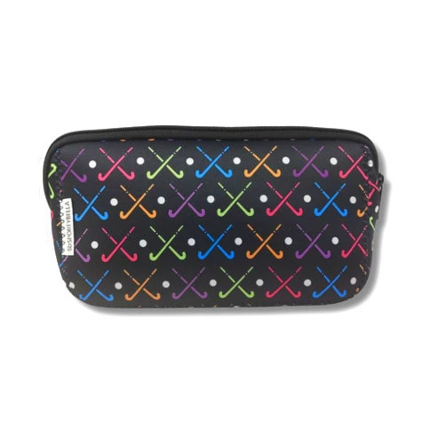 Sportybella Field Hockey Gifts for Field Hockey Players, Makeup Bag, Gift for Women, Field Hockey Stick Travel Waterproof Toiletry Bag Organizer, Girls Field Hockey Accessories