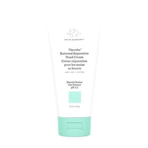 Drunk Elephant Therabu Buttered Reparative Hand Cream - 75 ml/2.5 fl oz - Hand Lotion - Clean Clinical Skincare - Cruelty-Free - Dermatologist-Tested - Free of Essential Oils, Silicones, and Fragrance