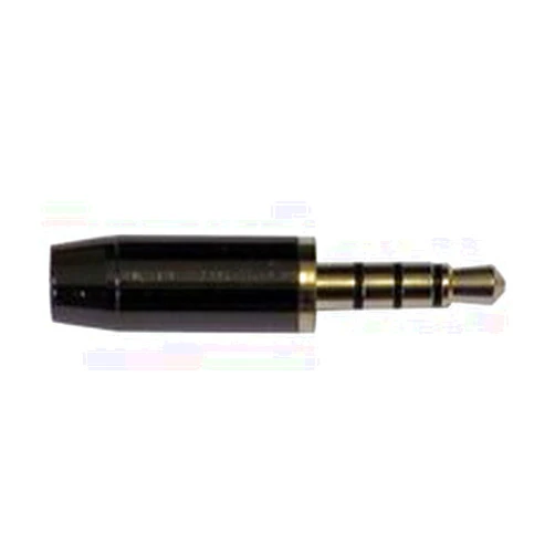Connectronics 35-4CON-LP - 3.5mm TRRS 4 Conductor Low Profile All Metal Audio & Video Connector