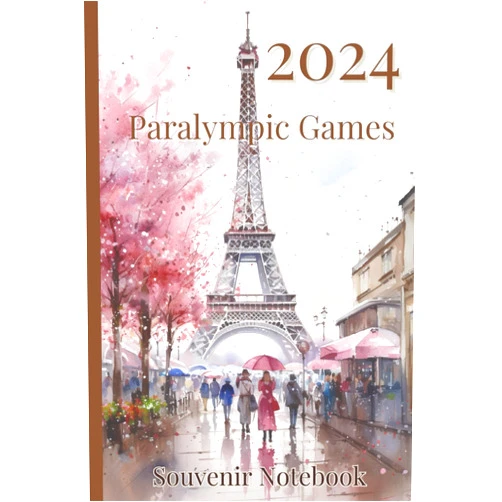 Stamplovesink 2024 Paralympic Games Souvenir Notebook: 120 page ruled journal