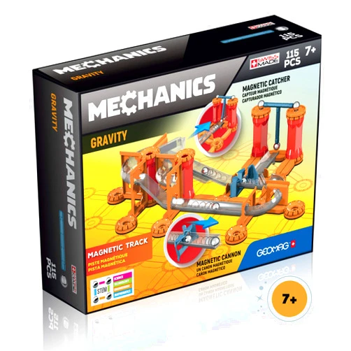 Geomag Magnetic Toys | Mechanics Gravity Track | Kids STEM Marble Run Building Toy | Magnetic Motion | Educational Game | Swiss-Made | Age 7+ 115 Piece