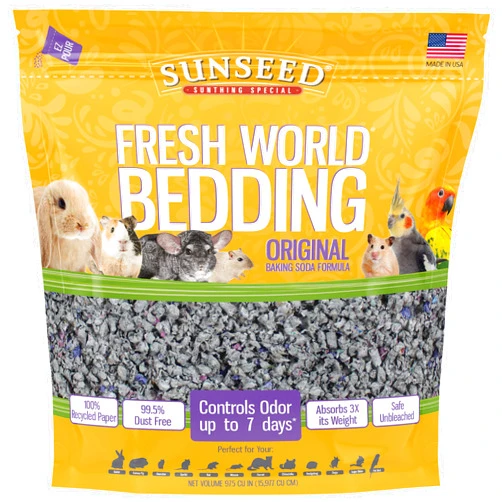 Vitakraft Sunseed 18221 Fresh World Bedding for Small Animals, Original Gray - 975 Cubic Inch