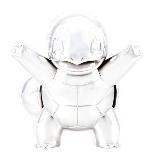 Pokemon 25th Celebration 3-inch Silver Squirtle #2 Figure Fan Must Have Toy - Officially Licensed 25th Anniversary Product from Jazwares