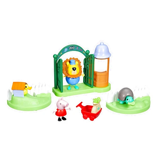 Peppa Pig Toys Peppa's Day at The Zoo Playset, 2 Figures and 6 Themed Accessories, 3-Inch Scale Preschool Toy for Kids Ages 3 and Up