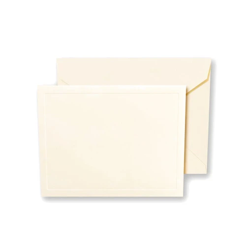 Crane & Co. Ecruwhite Paneled Frame Note (CN1373)