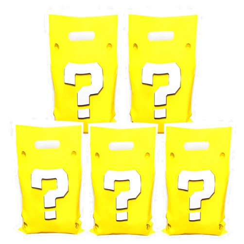 Menipros 30pcs Birthday Party Favor Bags for Mario Birthday Party Decorations Supplies Question Mark Candy Bags