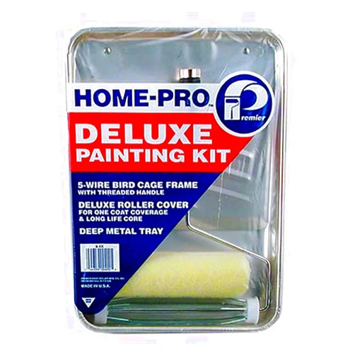 PREMIER PAINT ROLLER Premier Deluxe Paint Roller & Metal Tray Set, 3 Piece, 9-XK