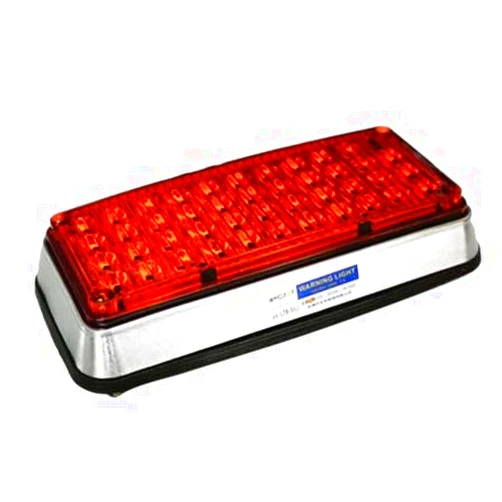 VVEDIK 12V 24V Led Flashing Strobe Lights for Ambulance Pumper Fire Engines Lamps Police Perimeter Light 180X76x37mm,Red