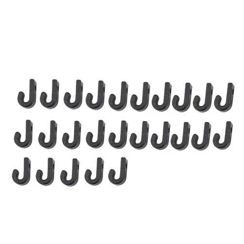 FOPEAS 25Pcs Kayak Lashing Hooks - Durable Nylon Bungee Cord Fasteners for Watercraft Canoe Paddle Board - Secure Kayak Bungee Hooks