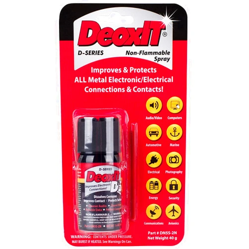 CAIG LABORATORIES DN5S-2N Deoxit D5 Contact Cleaner and Deoxidizer Mini Spray, 1.4 oz (40 g)