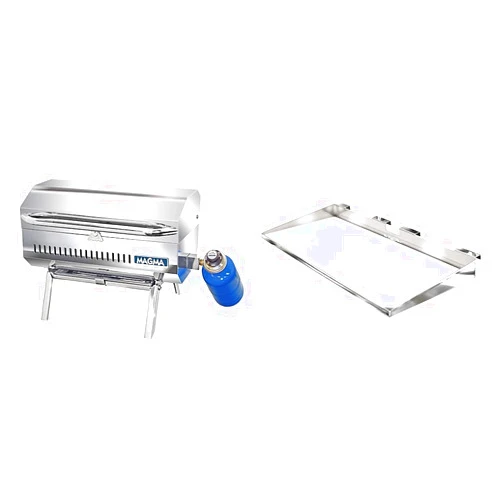 Magma Products ChefsMate Connoisseur Series Gas Grill (A10-803) and Serving Shelf with Removable Cutting Board