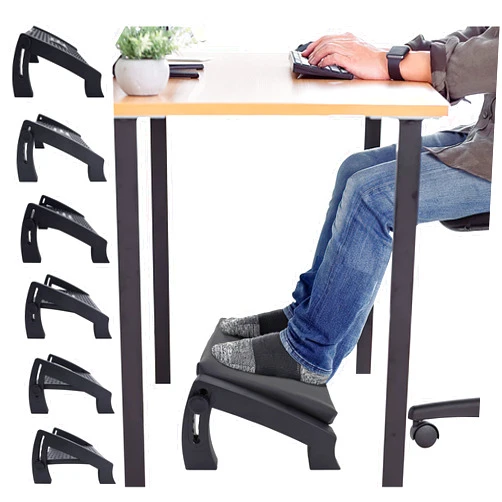 OShuKang Foot Rest for Under Desk at Work，Foot Stool Under Desk,Footrest with Removable Memory Foam Cushion，Work from Home Gifts,Leg Rest for Office Work (JDTJ-RD)