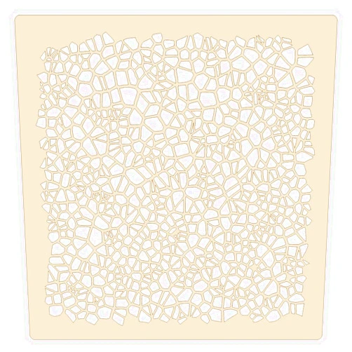 LITKO Terrain Texture Stencil | 0.8mm Micro-Thin Plywood | 12x12 Inch | Cobblestone, Flagstone, Rough Brick & Rough Block Patterns | Compatible with 28–54mm Scale Miniatures (Flagstone)