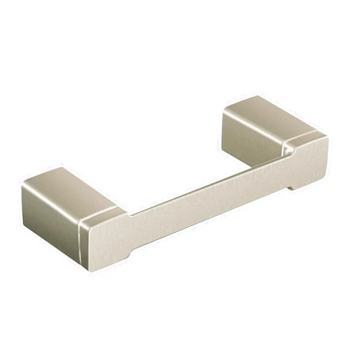 Moen YB8808BN 90 Degree Modern Double Post Pivoting Toilet Paper Holder, Brushed Nickel