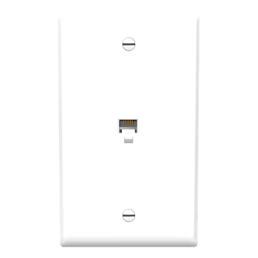 ENERLITES RJ11 Telephone Jack Wall Plate, 6-Position 6-Conductor 6P6C (2 Line Support), 1-Gang 4.50