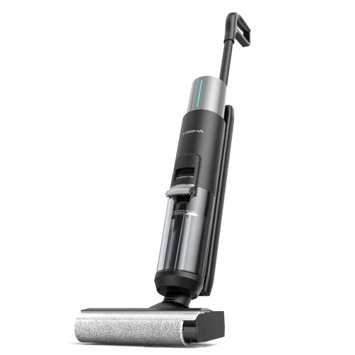 Tosima H1 Vacuum Mop Combo, Cordless Wet-Dry Vacuum Cleaner, Lightweight & Long Run Time, Great for Sticky Messes and Pet Hair, Space-Saving Design, Black