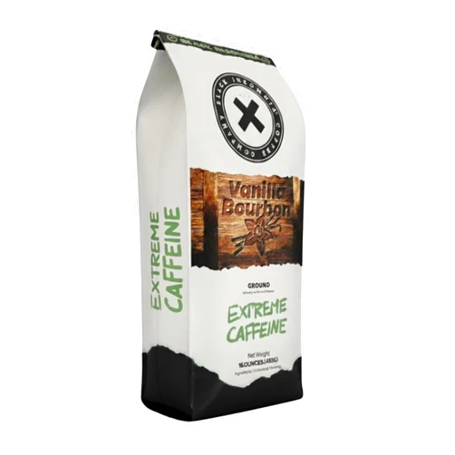 BLACK INSOMNIA COFFEE Black Insomnia Extreme Caffeine Coffee - Vanilla Bourbon Flavored World's Strongest Highly Caffeinated Coffee - Classic Roast, Ground - 1lb