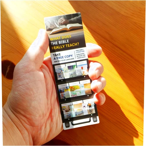 Vongsado -24pcs- Jehovah Witness Cart Plastic PP Bookmarks JW Gifts Idea Accessories of Bible Pioneer Ministry Supplies Notebook, JW Jehovah's Witnesses JW.org Convention Kids Women Men (B24)