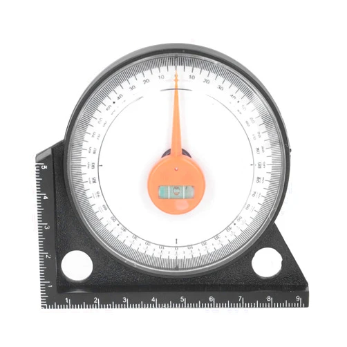 QSTNXB Magnetic Angle Locator, Angle Finder with Level and Tool Dial Gauge, Durable Plastic Goniometer Inclinometer Tool with Clear Scale, Construction Protractors, Clinometer Slope Angle Meter