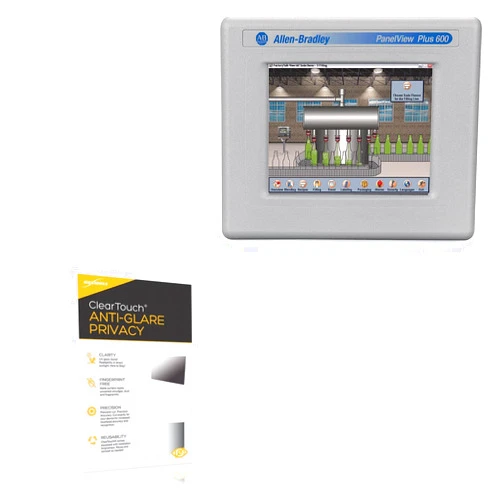 BoxWave Screen Protector Compatible with Allen Bradley PanelView Plus 6 600 - ClearTouch Anti-Glare Privacy (2-Pack), Privacy Screen Protector Flexible Film Anti-Glare