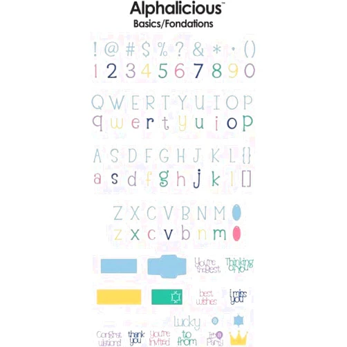 Cricut 29-0287 Alphalicious Font Cartridge