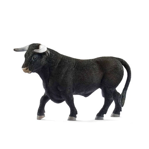Schleich Farm World, Animal Toys for Boys and Girls 3 and Above, Black Bull Cow Toy Figurine, Ages 3+