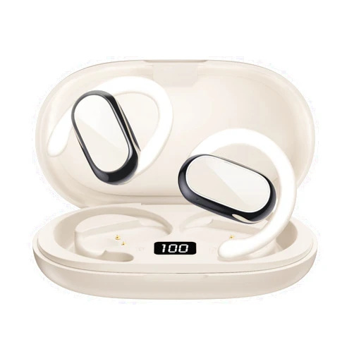 Butyoef Open Ear Headphones,360-Degree Panoramic Sound, DT4.0 Without Sound Loss,Air Conduction, 48H Range,LED Display,IPX7 Waterproof, Wireless Earbuds for Meeting, Driving,Traveling