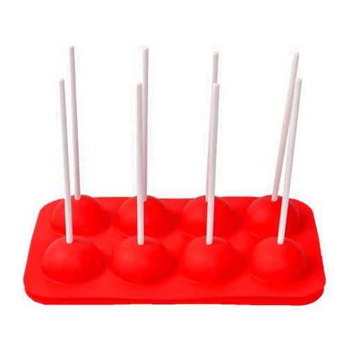 Hello world1 8 Cup Tasty Top Cake Pops Silicone Baking Pop Guide Flex Pan Mold Tray Decorate by ?helloworld1