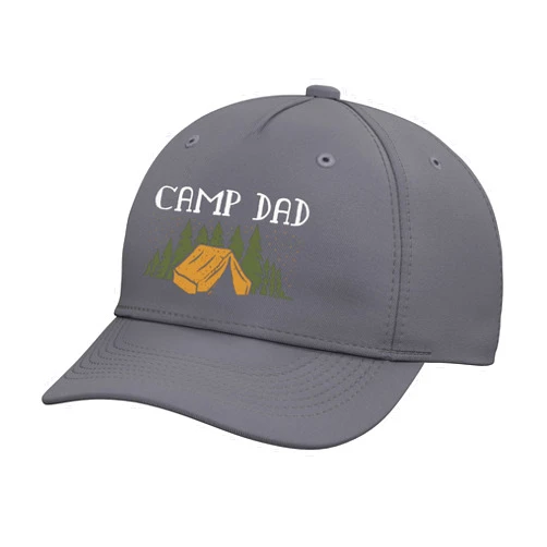 Father's Day Design Idea: Camper & Camping Camp Dad Funny Father's Day Camping Outdoor Adjustable Baseball Hat