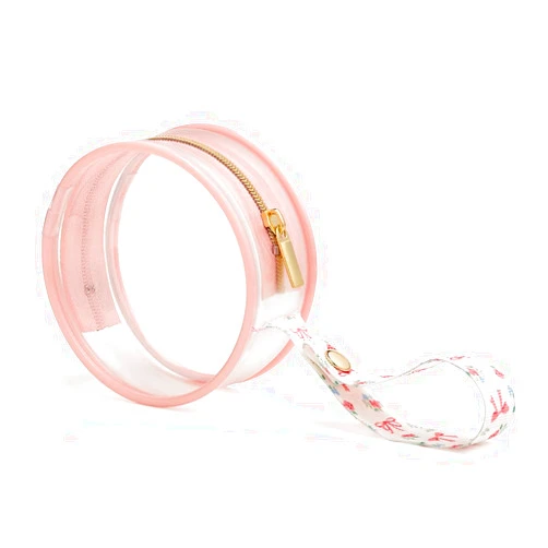 Itzy Ritzy Clear Pacifier Case with Handle - Pacifier Pod Easily Attaches to Diaper Bag or Purse; Holds 2 Pacifiers; Bows