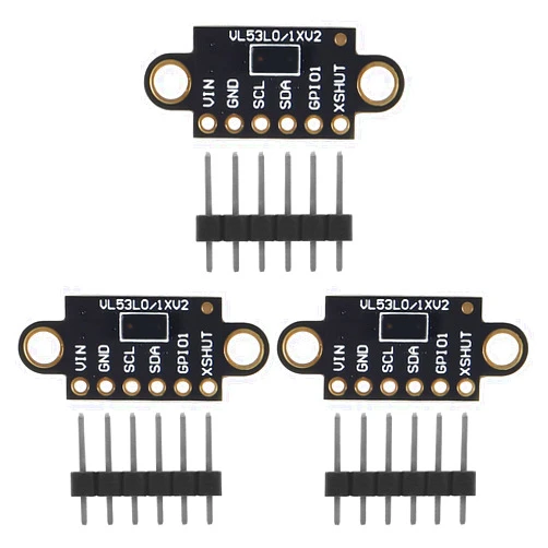 AOICRIE 3PCS VL53L0X Time-of-Flight (ToF) Laser Ranging Sensor Breakout 940nm GY-VL53L0XV2 Laser Distance Module I2C IIC