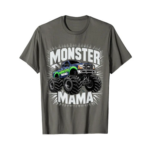 Monster Truck Lover for Mom mother's day Birthday Monster Truck Mama Mom Mother Family Matching Truck Lovers T-Shirt