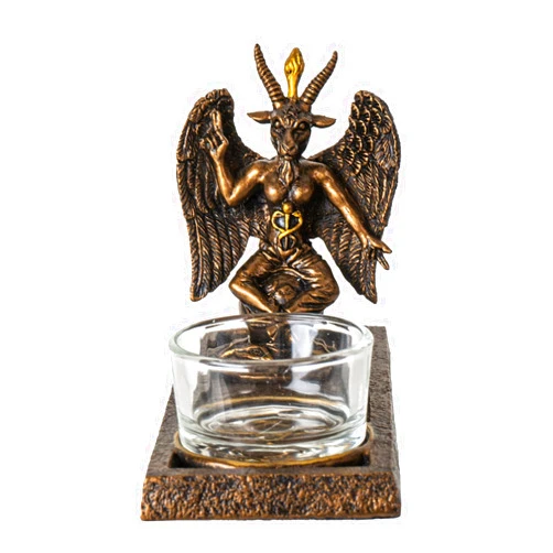Pacific Giftware Baphomet Votive Candle Holder Gothic Decor with Winged Baphomet Figurine Ideal for Tabletop and Home Decoration 5.12