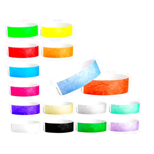 Wristco 160 WristCo Tyvek Wristbands, 16-Color Variety Pack – Tamper-Proof Design Prevents Reuse – Premium-Grade Bracelets for Hospital & Medical ID, Party, VIP Identification