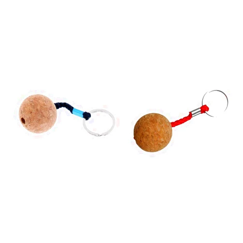 Inzopo 2Pcs Floating Cork Keyring Water Buoyant Ball Key Ring Keychain Marine Sailing Boating Kayak Canoe Narrowboat Accessories