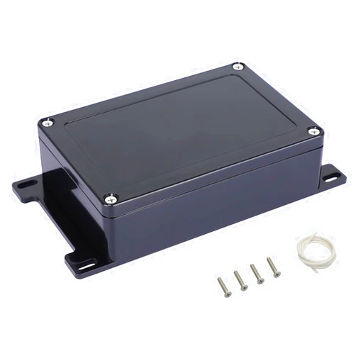 LMioEtool Junction Box IP65 Waterproof Dustproof ABS Plastic Universal Electric Project Enclosure with Fixed Ear Black 5.9x3.9x1.7 inch (1pc)