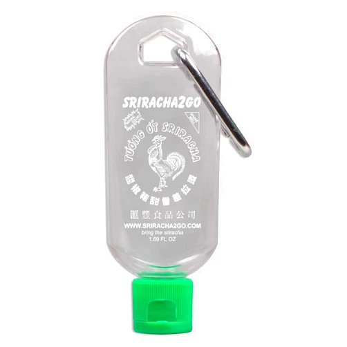 Sriracha2Go Sriracha Hot Sauce Keychain 1.7oz (Sauce Not Included)