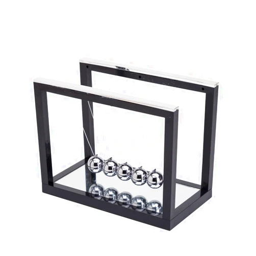 THY COLLECTIBLES Newtons Cradle Balance Balls with Mirror Desk Top Decoration Kinetic Motion Toy for Home and Office