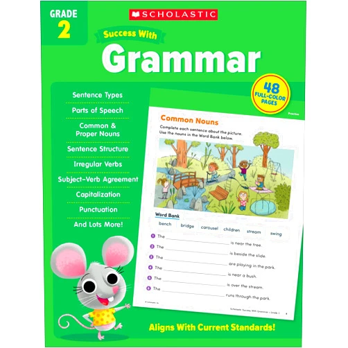 Scholastic Teaching Resources Scholastic Success with Grammar Grade 2 Workbook