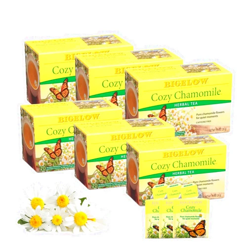 Generic Bigelow, Tea Cozy Chamomile Herbal Tea, Caffeine Free, 20 Count 6 Pack