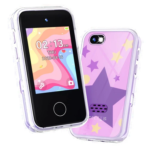Joyjam Phone for Kids Age 3-8,Kids Smart Phone for Girls Christmas Birthday Gifts,Toy Phone with Dual Camera Music Player Puzzle Games,Touchscreen Phone Learning Toy for 3 4 5 6 7 8 Year Old Girls