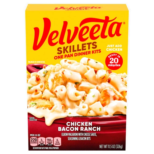 Velveeta Skillets Chicken Bacon Ranch One Pan Dinner Kit, 11.5 oz Box