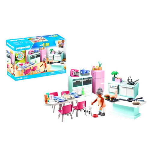 Playmobil Kitchen with Dining Table