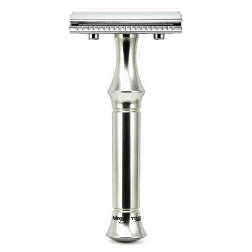 Timor Safety Razor Stainless Steel 80 mm Handle - Vintage Edition - Designed and Made in Germany